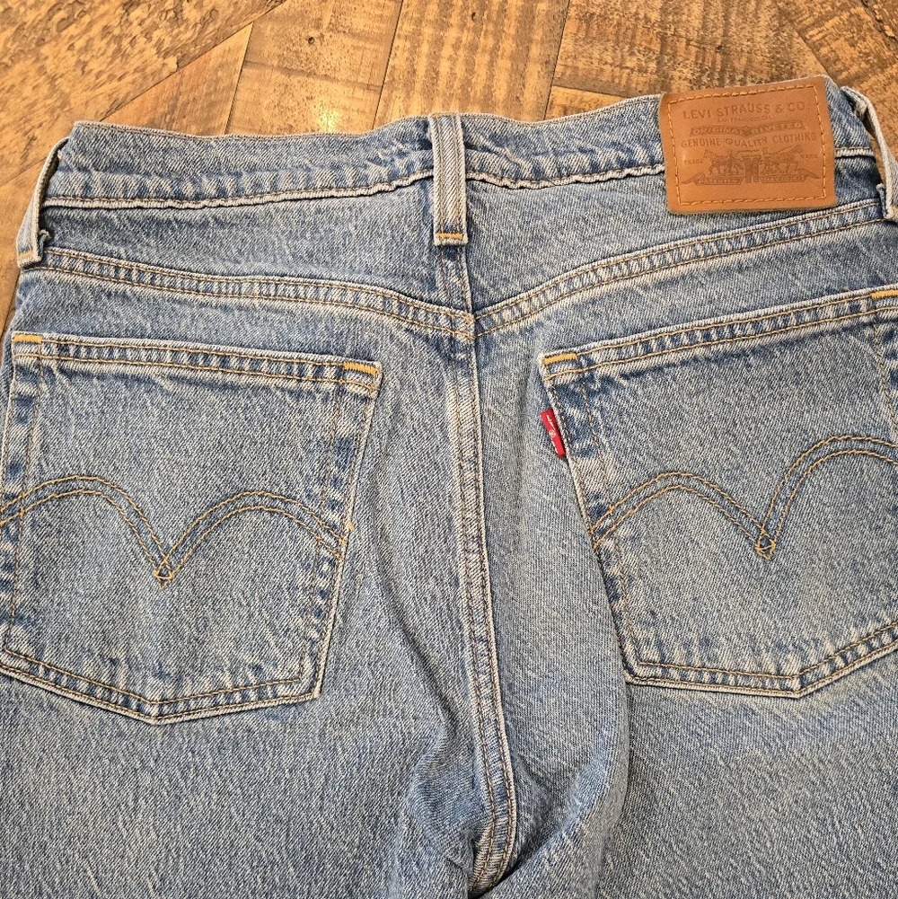 Levi's Blue Wedgie Straight Jeans - Picture 4 of 5